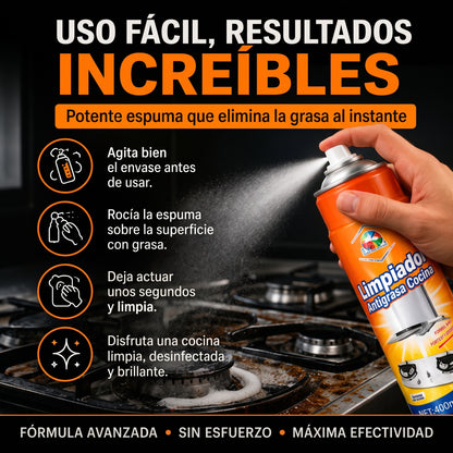 Limpiador Espuma Antigrasa